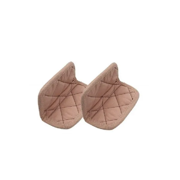 Paire de maniques en, coton rose