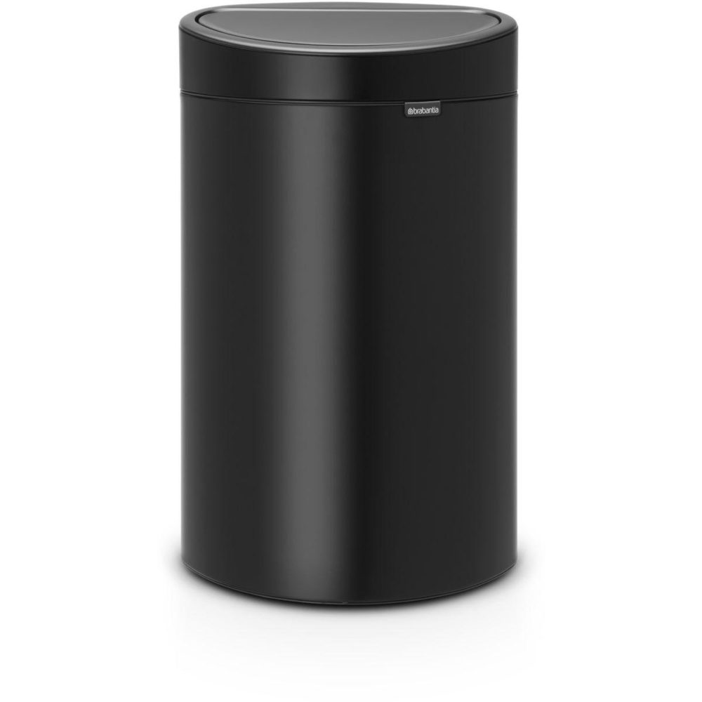 Poubelle de cuisine manuelle touch bin 40l - matt black — BRABANTIA
