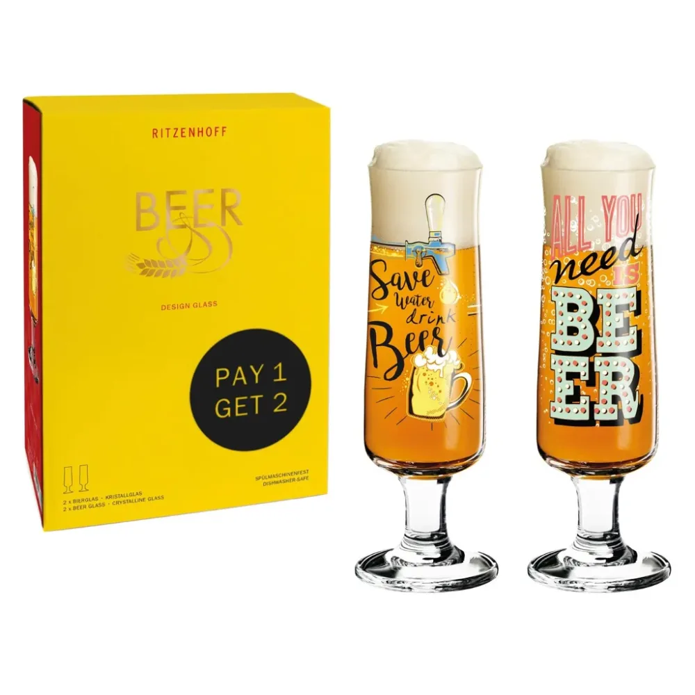 Produit : Coffret 2 verres à bière BEER Ritzenhoff - Ambiance & Styles
