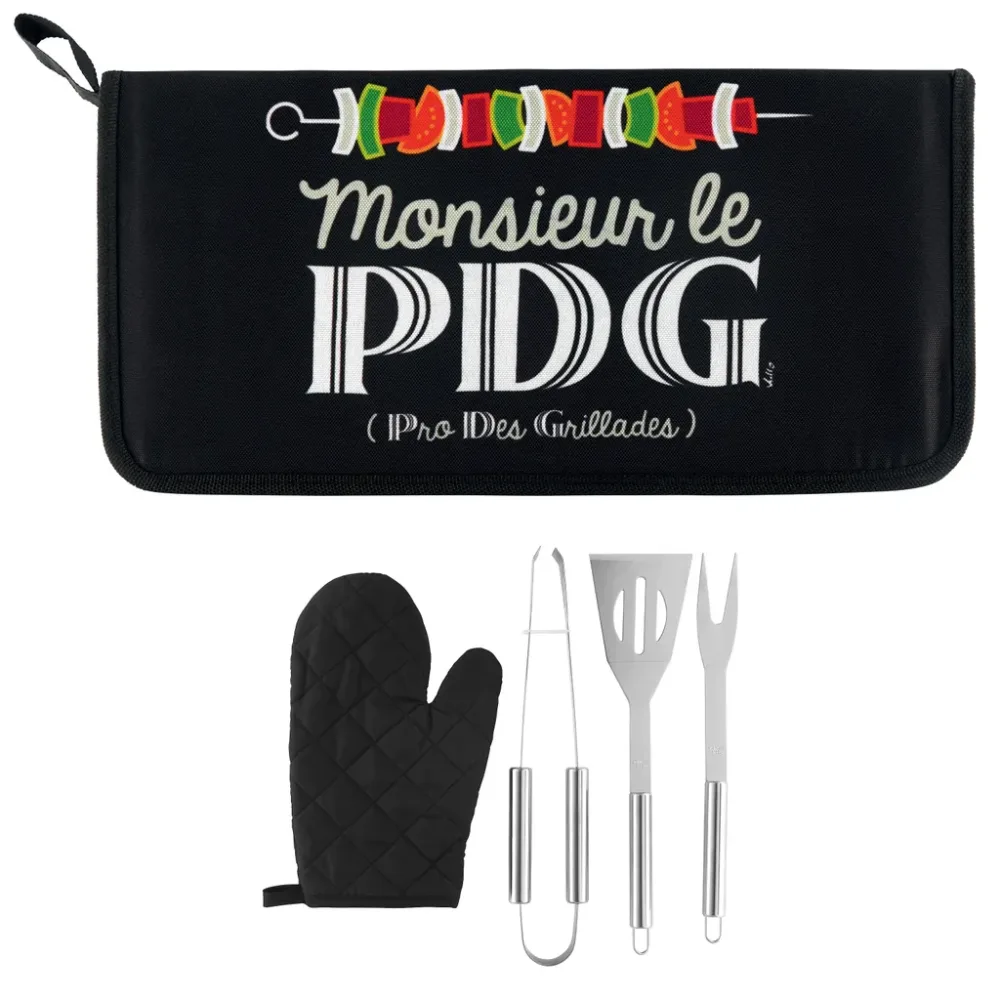Article : Kit d'accessoires barbecue Mr le PDG Derrière la porte - Ambiance & Styles