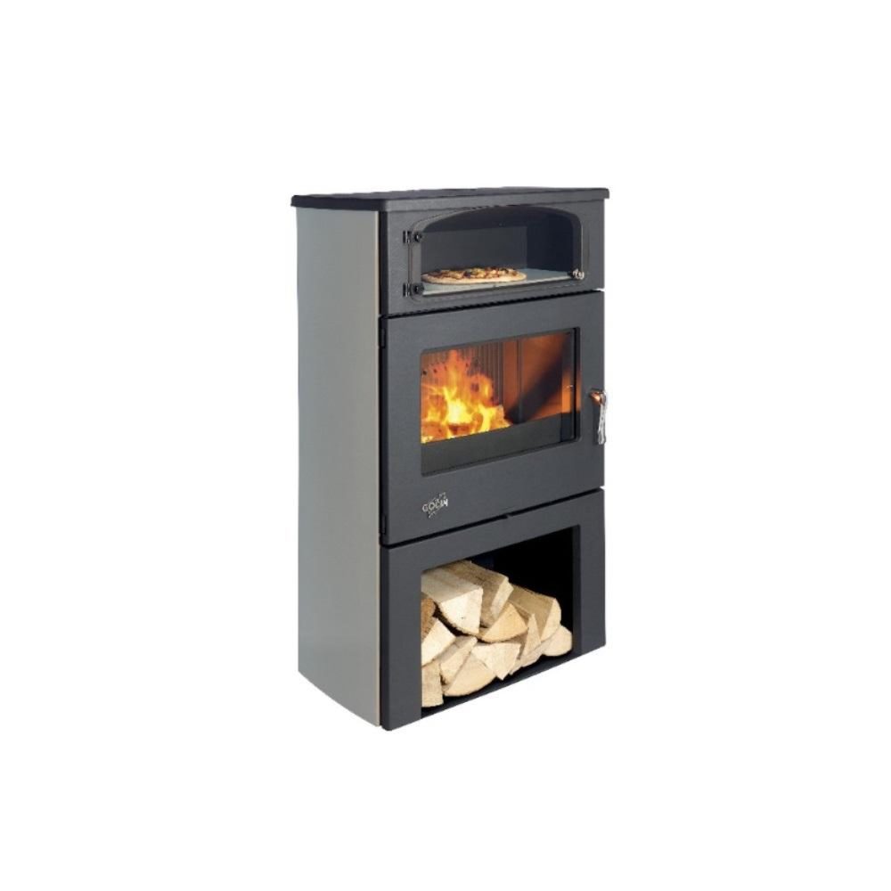 Poêle à bois 11kw gris argent - 362115CGRISARG — Godin
